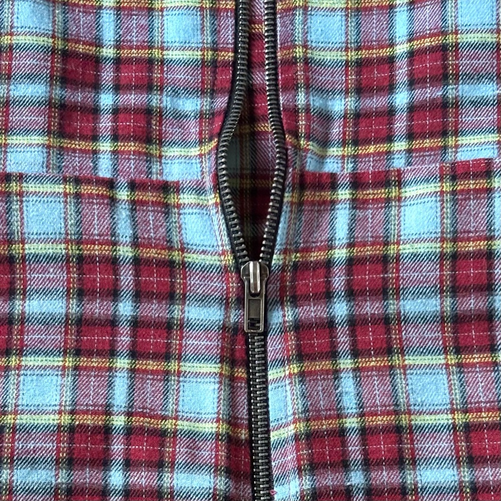 LIVE TO BE SPOILED Y2K Sleeveless Side Buckle Strap 90s Plaid Mini Jumper Dress - Picture 6 of 9